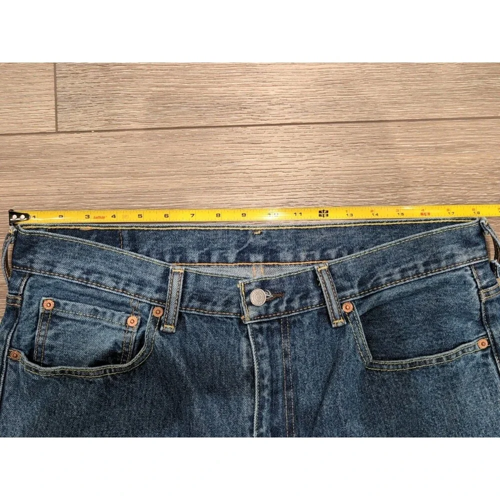 LEVI'S 550 36x32 BLUE JEANS MEN'S STRAIGHT LEG DARK WASH